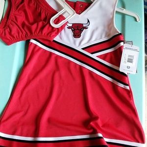 Nwt Bulls Cheerleader Dress & Bloomers